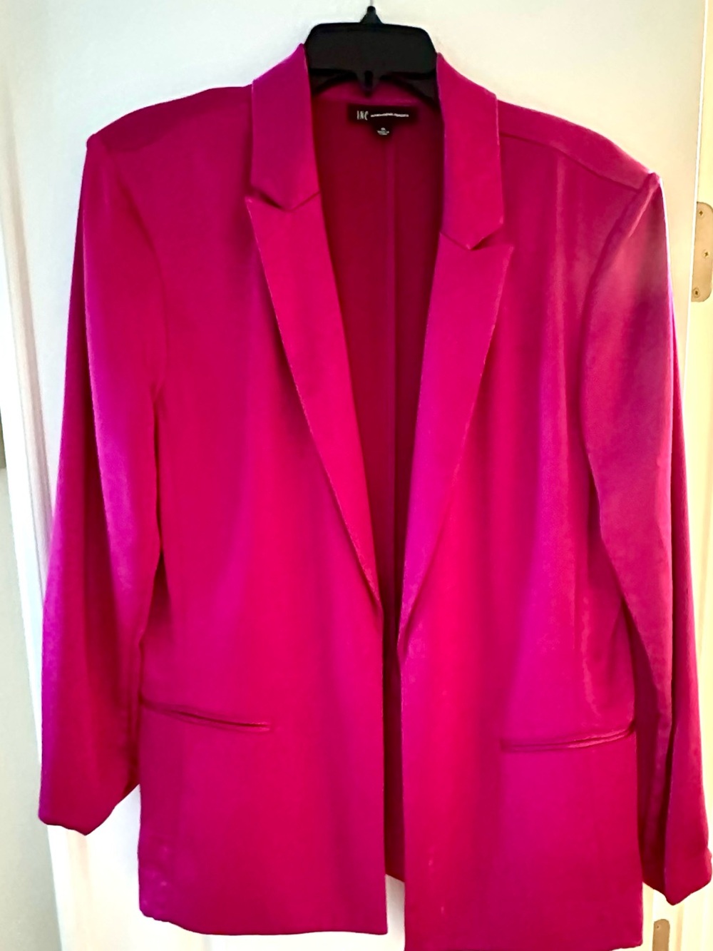 INC International Concepts Hot Pink Open-Front Blazer
